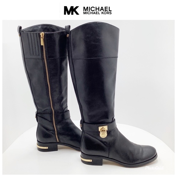 {Michael Kors}  Padlock / Gold tone heel trim band - Picture 8 of 8